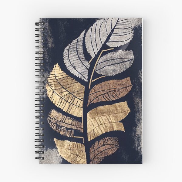 Item preview, Gold and Silver Metallic Leaves Elegant Botanical Art designed and sold by Velvetia.