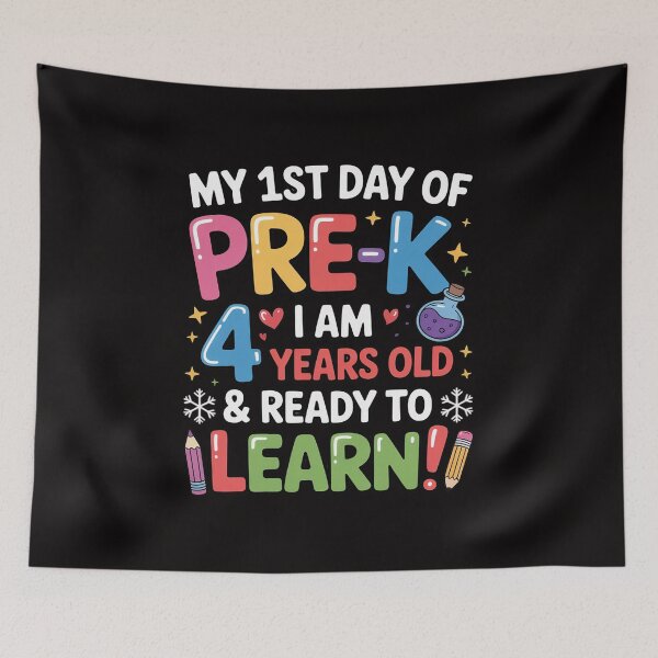 Item preview, My 1st Day of Pre-K I Am 4 Years Old & Ready to Learn designed and sold by margaridroso.