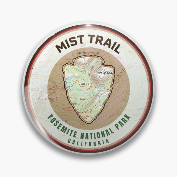 Item preview, Yosemite Souvenir Map - Mist Trail designed and sold by Willz Designz.