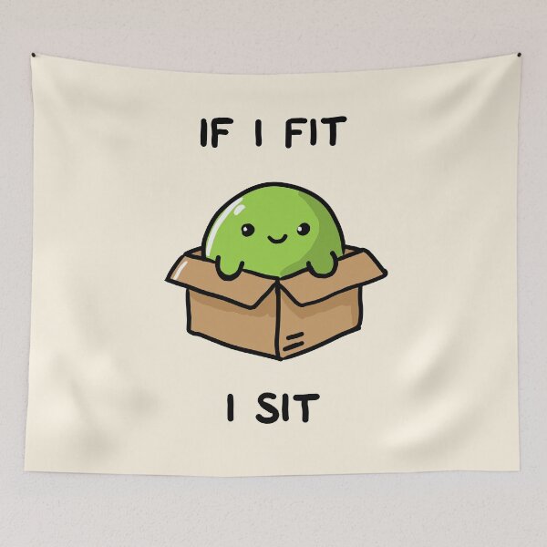 Item preview, Frog in a Box, No Thoughts  designed and sold by DoodleFisher.