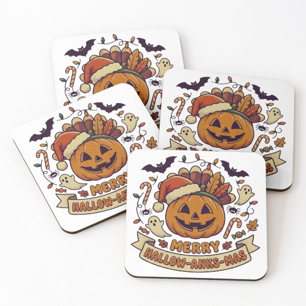 Item preview, Merry Hallow-Anks-Mas - Halloween Thanksgiving Christmas Mashup designed and sold by Jonathas0989.