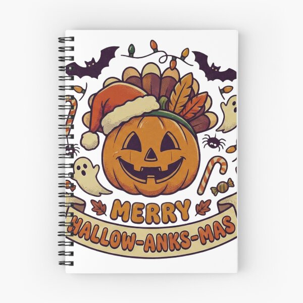 Item preview, Merry Hallow-Anks-Mas - Halloween Thanksgiving Christmas Mashup designed and sold by Jonathas0989.