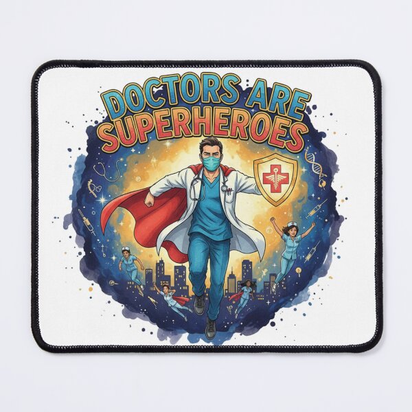 Item preview, Real Life Heroes: Medical Doctor Superhero Emblem designed and sold by MarElfArtelier.