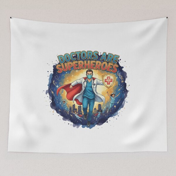 Item preview, Real Life Heroes: Medical Doctor Superhero Emblem designed and sold by MarElfArtelier.