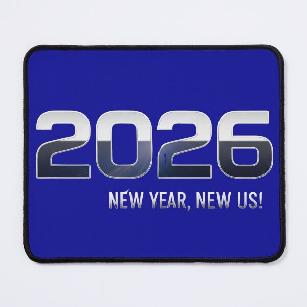 Item preview, 2026: The Future Is Ours | Modern Chrome New Year designed and sold by JanRizz.