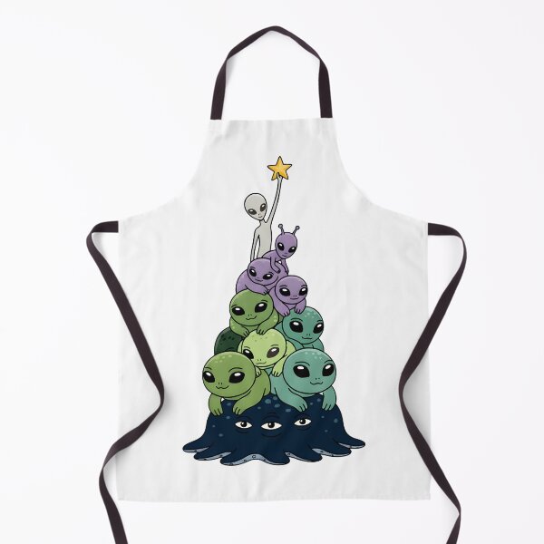Item preview, Alien Christmas Tree | Cute Sci-Fi Holiday Illustration designed and sold by Senkov.