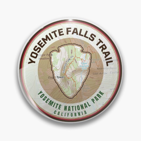 Item preview, Yosemite Souvenir Map - Yosemite Falls Trail designed and sold by Willz Designz.