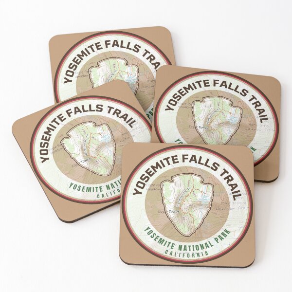 Item preview, Yosemite Souvenir Map - Yosemite Falls Trail designed and sold by Willz Designz.