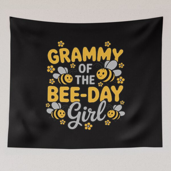 Item preview, Grammy Of The Bee Day Girl Birthday Party Bee Lover designed and sold by Minoloinan.
