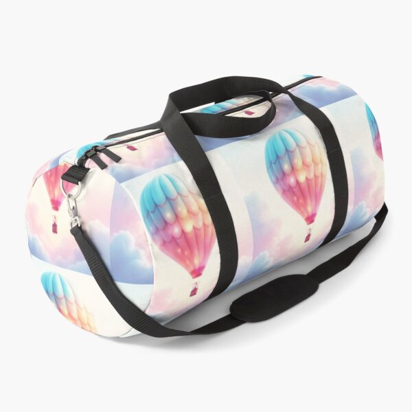 Item preview, Whimsical Mystical Flying Air Balloon Light Colors Clouds with Flying Air Balloon designed and sold by bestggraphico.