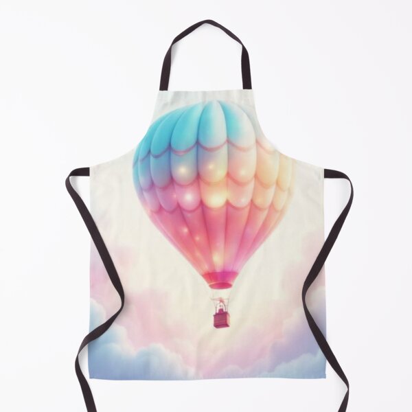 Item preview, Whimsical Mystical Flying Air Balloon Light Colors Clouds with Flying Air Balloon designed and sold by bestggraphico.