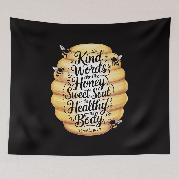 Item preview, Kind words are like honey Inspirational quotes Bee Kind designed and sold by Minoloinan.
