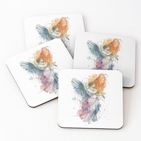 Item preview, Celestial Balance — Watercolor Angel Art designed and sold by DABIORA.