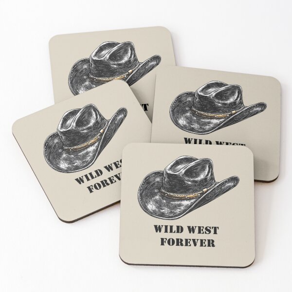 Item preview, Vintage Cowboy Hat Wild West Forever Typography designed and sold by SyberGen.