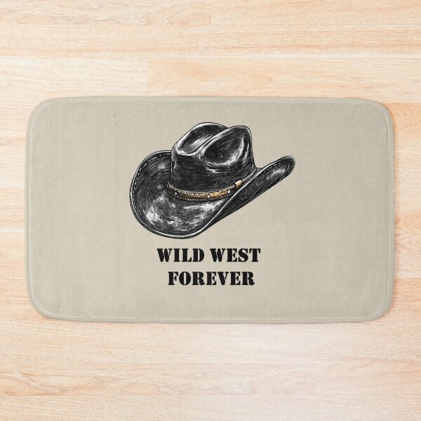 Item preview, Vintage Cowboy Hat Wild West Forever Typography designed and sold by SyberGen.