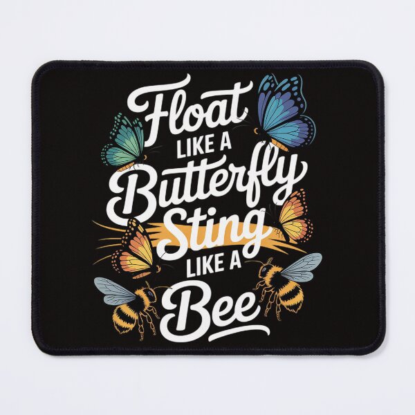Item preview, Float Butterfly sting like a Bee Butterfly butterfly-lover designed and sold by silladive.