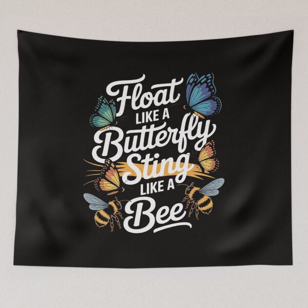 Item preview, Float Butterfly sting like a Bee Butterfly butterfly-lover designed and sold by silladive.