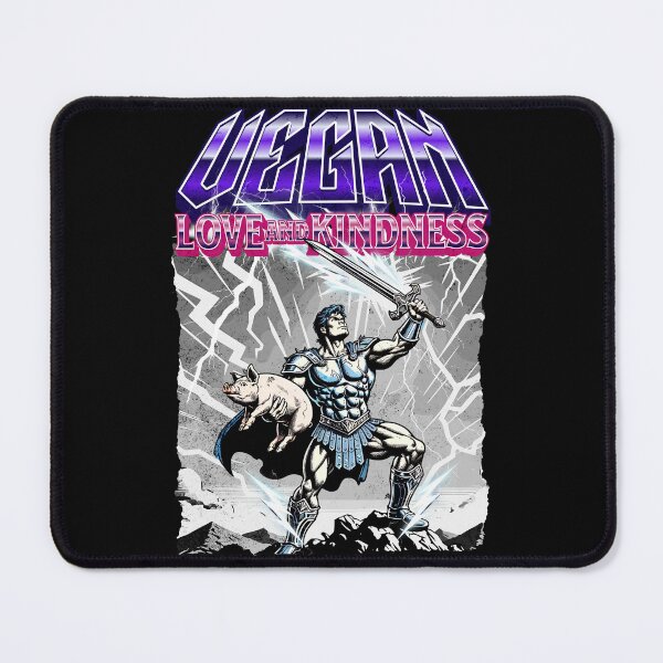 Item preview, Vegan Love and Kindness Hero Retro Comics Animal Rights designed and sold by Cult of Seitan.