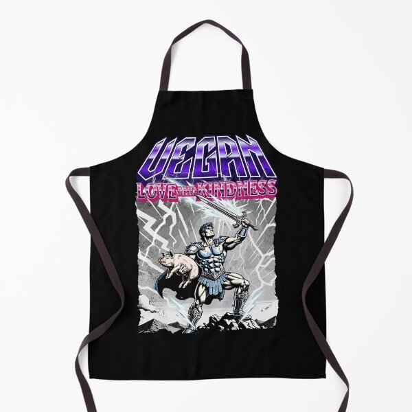Item preview, Vegan Love and Kindness Hero Retro Comics Animal Rights designed and sold by Cult of Seitan.