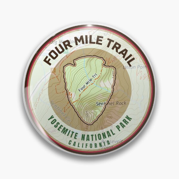 Item preview, Yosemite Souvenir Map - Four Mile Trail designed and sold by Willz Designz.
