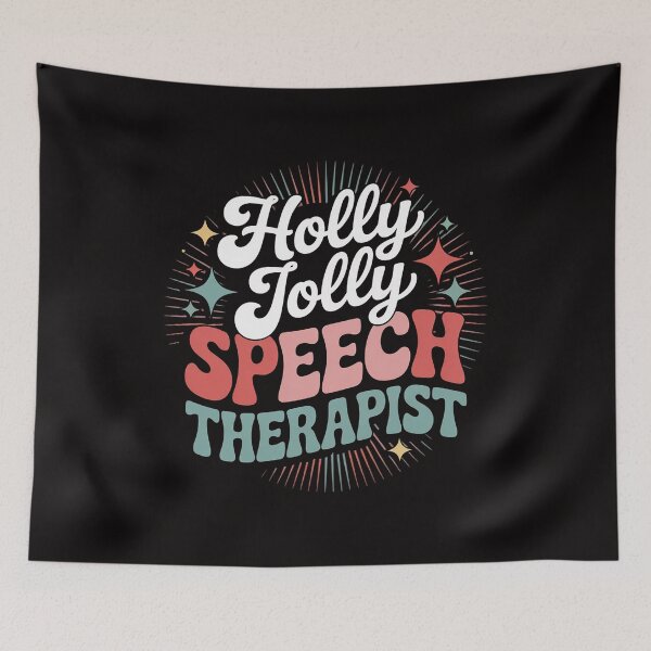 Item preview, Holly Jolly Speech Therapist Christmas SLP Xmas Therapy designed and sold by BotboutiquePre.
