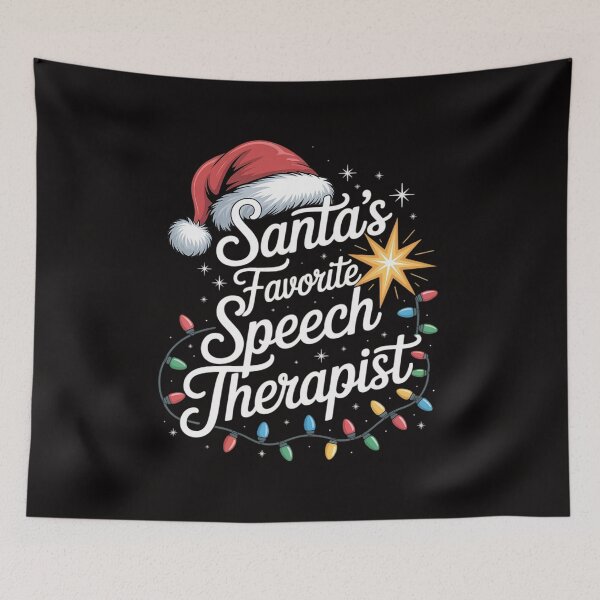 Item preview, Christmas Speech Therapy Santa's Favorite Speech Therapist designed and sold by BotboutiquePre.