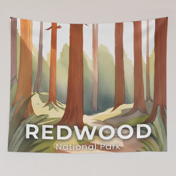Item preview, Redwood Forest National Park designed and sold by artbynalamagnolia.