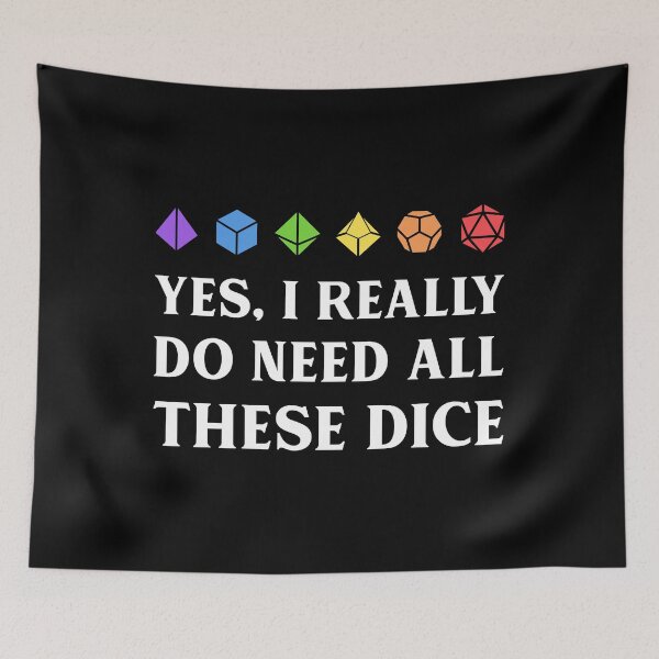 Item preview, I Really Do Need All These Dice Tabletop RPG designed and sold by pixeptional.