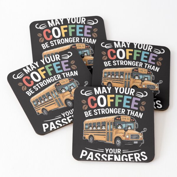 Item preview, Strong Coffee School Bus Driver Gift School Bus designed and sold by BotboutiquePre.