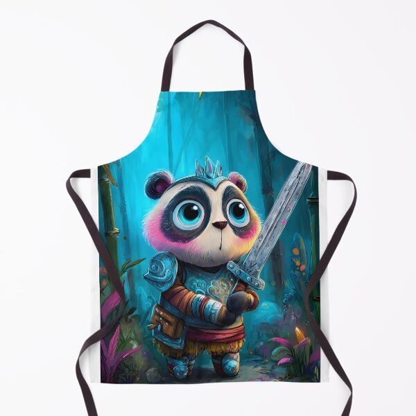 Item preview, Brave Panda Warrior in Enchanted Forest Setting designed and sold by Artessie.