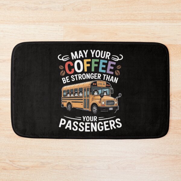 Item preview, Strong Coffee School Bus Driver Gift School Bus designed and sold by BotboutiquePre.