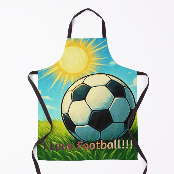 Item preview, I Love Football – Colorful Illustration of a Soccer Ball Under the Sun designed and sold by Golazos.