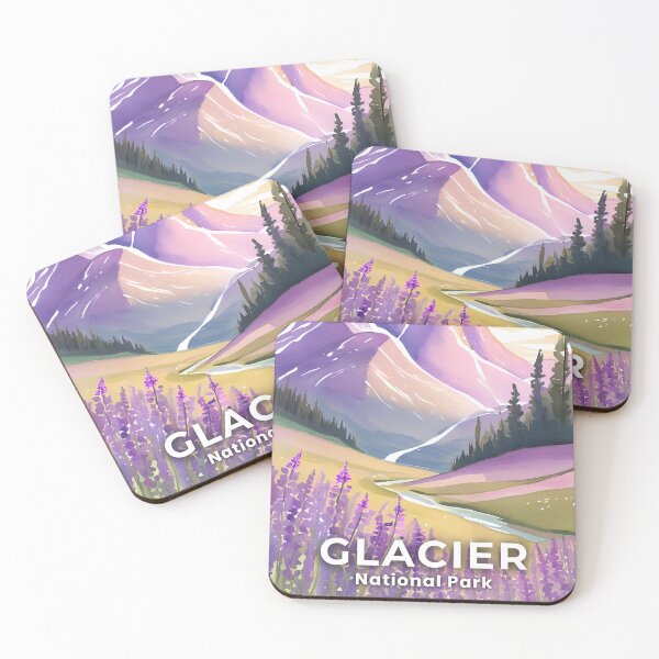 Item preview, Glacier National Park designed and sold by artbynalamagnolia.