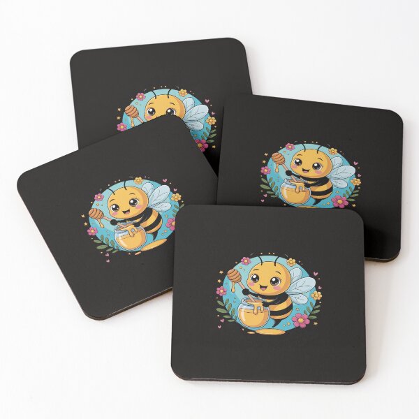 Item preview, Cute Bee with Honey - Sweet as Honey, Busy as a Bee designed and sold by silladive.