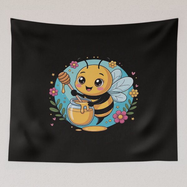 Item preview, Cute Bee with Honey - Sweet as Honey, Busy as a Bee designed and sold by silladive.
