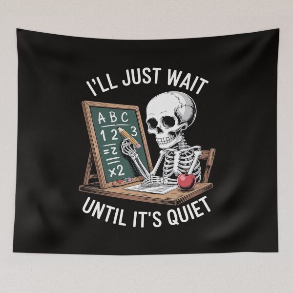 Item preview, BORN Halloween Teacher I'll Just Wait Until It's Quiet designed and sold by silladive.