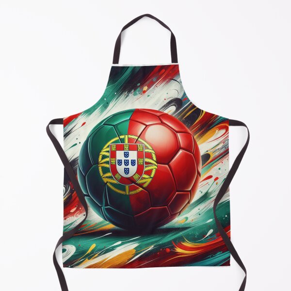 Item preview, Portugal Soccer Ball Art Dynamic Football Painting with Portuguese Flag Colors designed and sold by ssmg80.