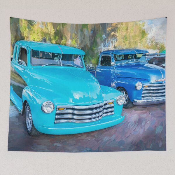Item preview, 1950 Blue Chevy 5 Window Pick Up Truck 3100 Series X1 designed and sold by RichFrancoCars.