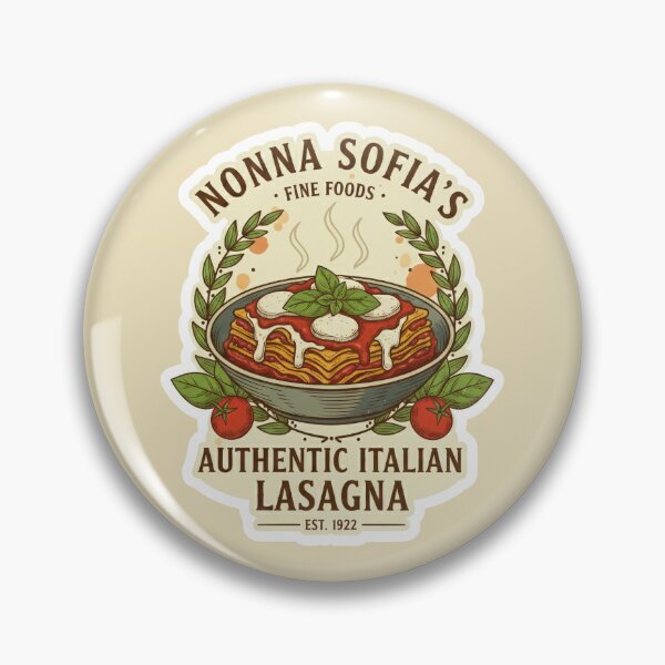 Item preview, Vintage Authentic Italian Lasagna Label designed and sold by capricedefille.