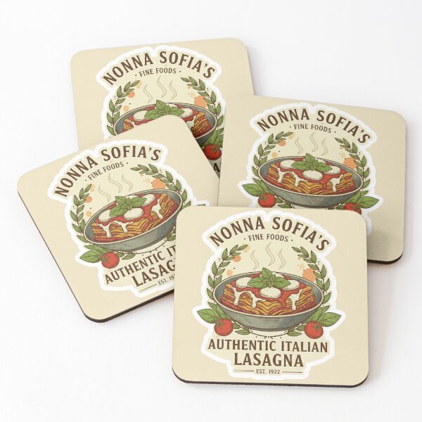 Item preview, Vintage Authentic Italian Lasagna Label designed and sold by capricedefille.