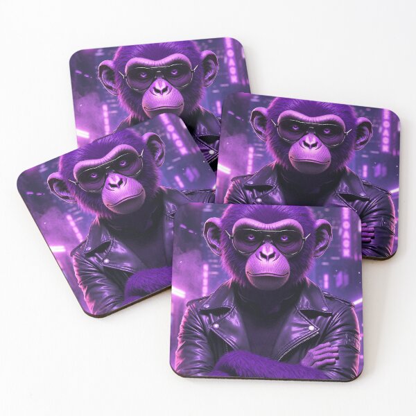 Item preview, "Purple Cyberpunk Monkey Boss" designed and sold by MFMart.