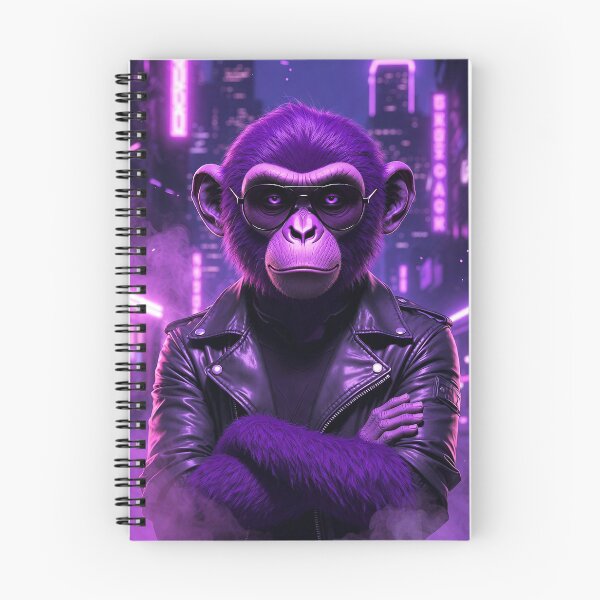 Item preview, "Purple Cyberpunk Monkey Boss" designed and sold by MFMart.