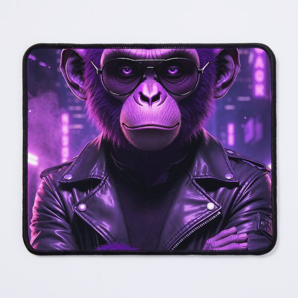 Item preview, "Purple Cyberpunk Monkey Boss" designed and sold by MFMart.