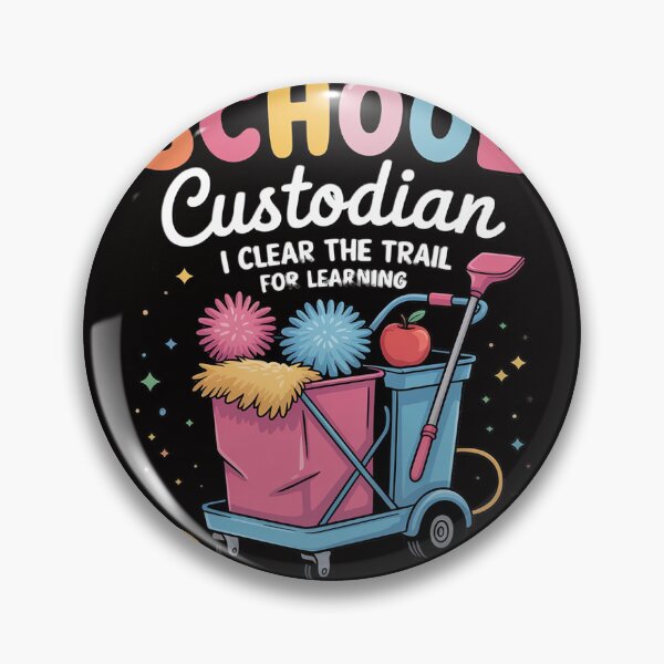 Item preview, School Custodian I Clean The Trail For Learning Janitor designed and sold by BotboutiquePre.