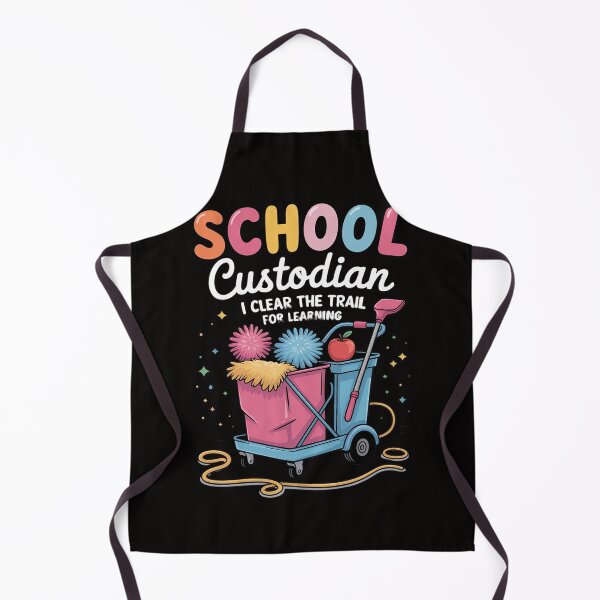 Item preview, School Custodian I Clean The Trail For Learning Janitor designed and sold by BotboutiquePre.