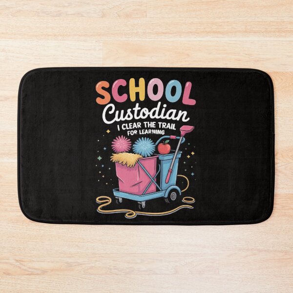 Item preview, School Custodian I Clean The Trail For Learning Janitor designed and sold by BotboutiquePre.