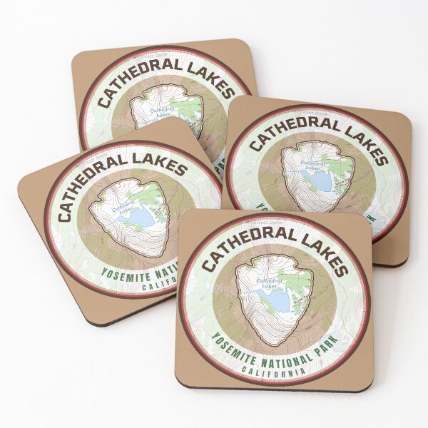 Item preview, Yosemite Souvenir Map - Cathedral Lakes designed and sold by Willz Designz.