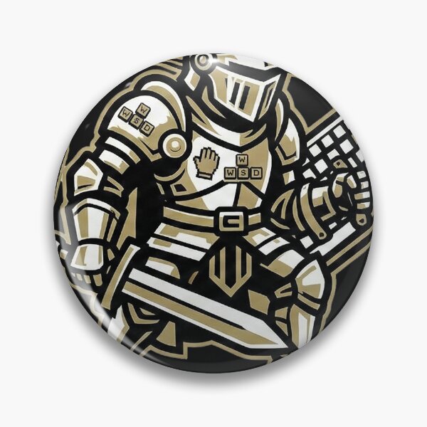 Item preview, "Keyboard Warrior" – Funny Gamer Knight Mascot & Esports Style Internet Humor Art designed and sold by Deadpan Decor.