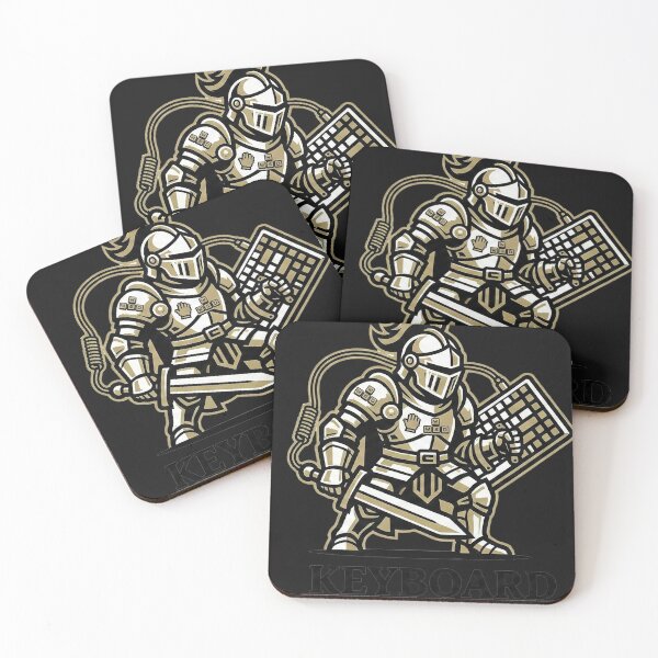 Item preview, "Keyboard Warrior" – Funny Gamer Knight Mascot & Esports Style Internet Humor Art designed and sold by Deadpan Decor.