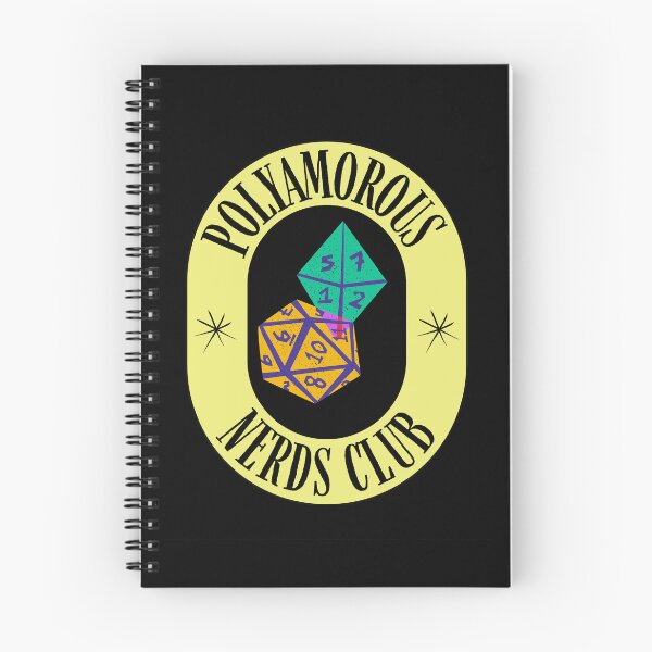 Item preview, Polyamorous Nerds Club Shirt | Poly Pride Dice Graphic Tee designed and sold by KrisBee Presents Dot Fun.